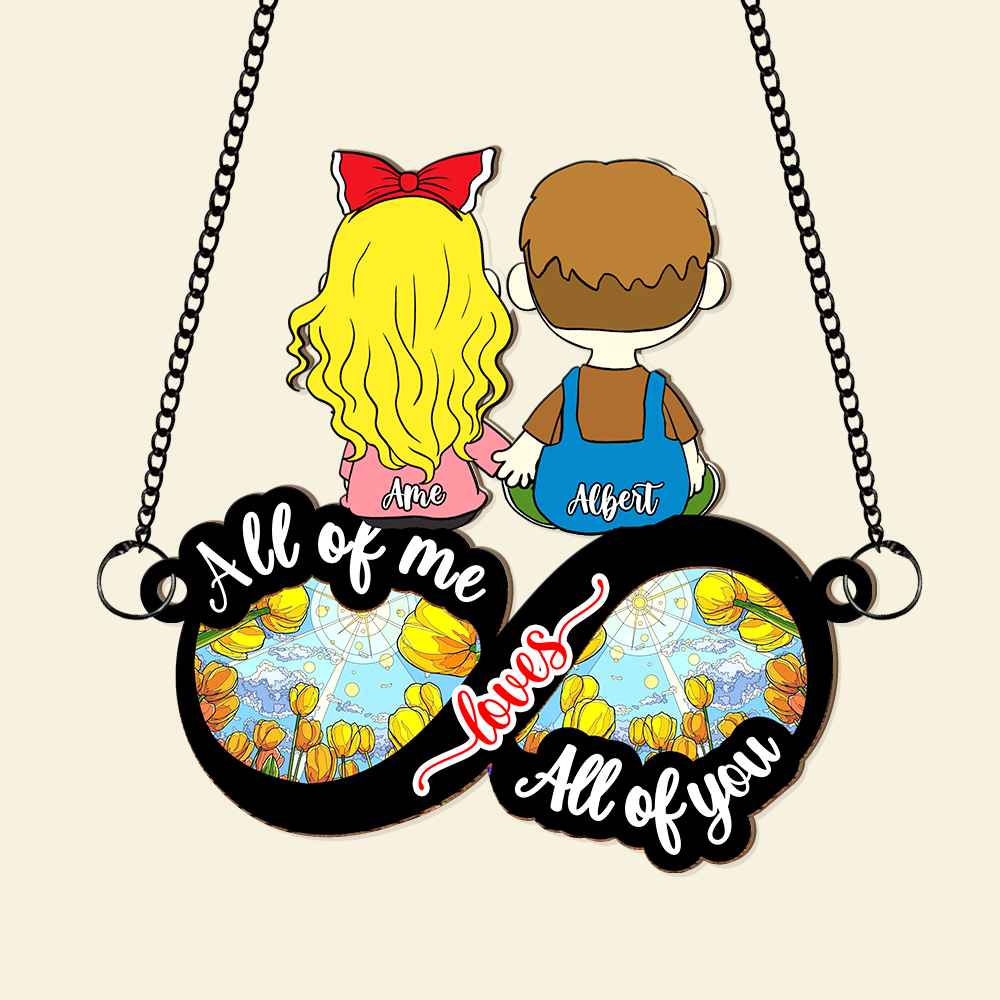 Personalized Gift For Couple Suncatcher Ornament Holding Hand Couple 04XQLU020225HG-Homacus