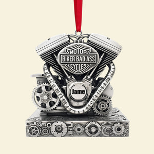 Strong Motorcycle Engine Ornament - Personalized Christmas Gifts For Bikers 02QHLU170925-Homacus
