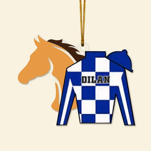 Personalized For Horse Riding Lovers, Christmas Acrylic Ornament 02OHLU171024-Homacus