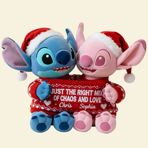 Couple In Cute Sweater Shaped Pillow - Personalized Gifts For Couple 03QHLU121125-Homacus