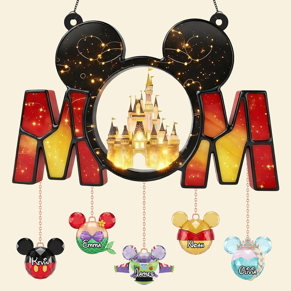 Magic Castle Acrylic Suncatcher - Personalized Gift For Mom 01OHTA090326-Homacus