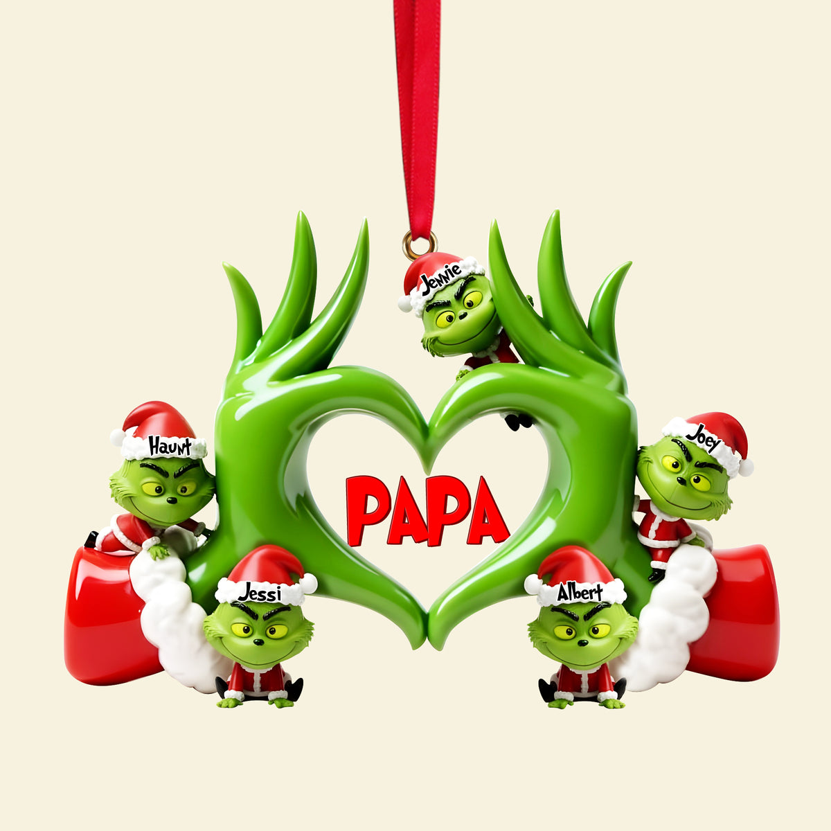 Fun Love Christmas Ornament - Personalized Gifts For Grandma & Other Family Members 02QHLU180925-Homacus