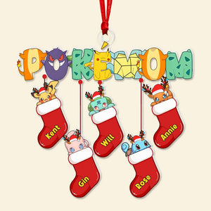 Personalized Gifts For Mom Cute Hanging Socks Acrylic Ornament 01KALU121124-Homacus