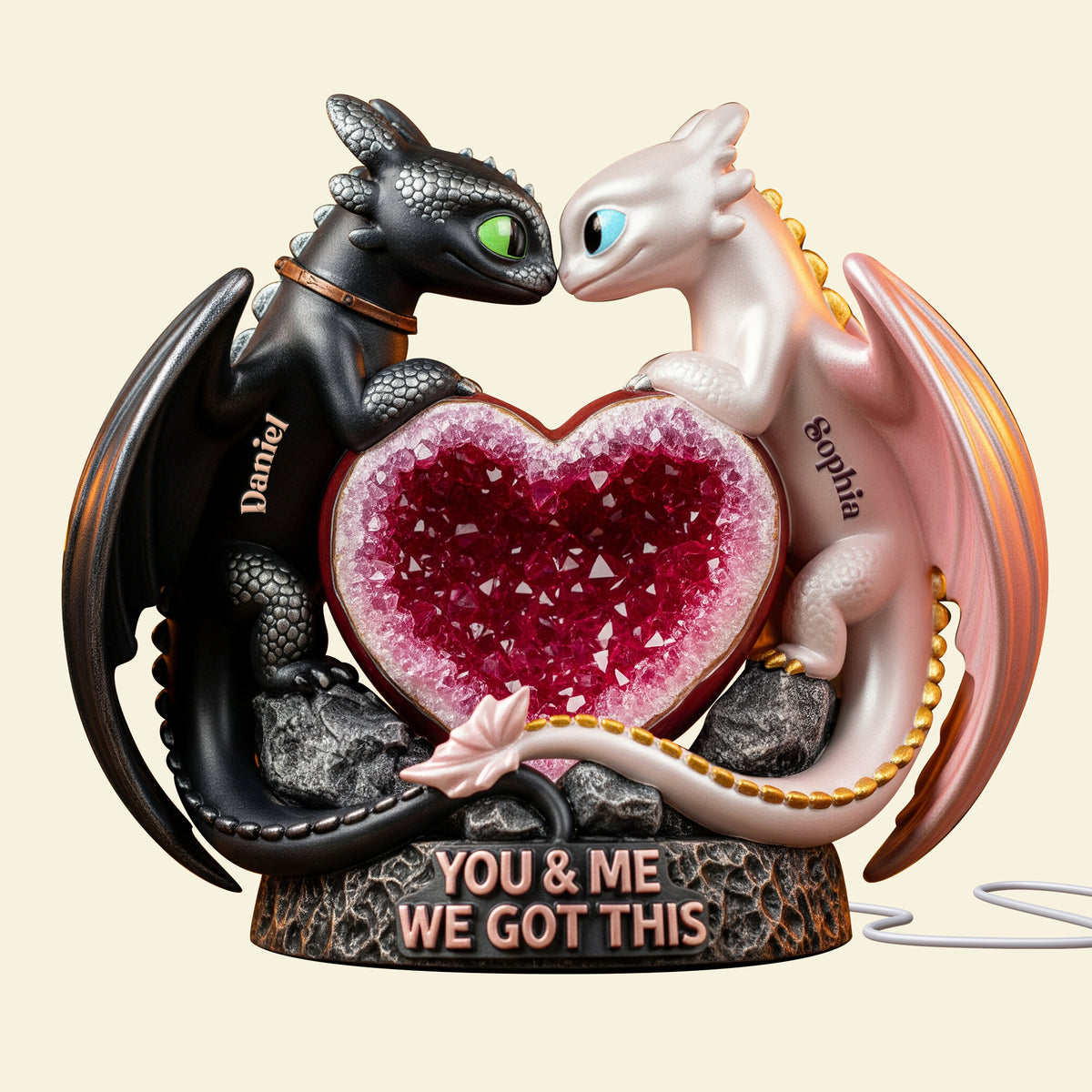 Heartflow Together Acrylic Light Box - Personalized Gift For Couples 05PGLU271125-Homacus