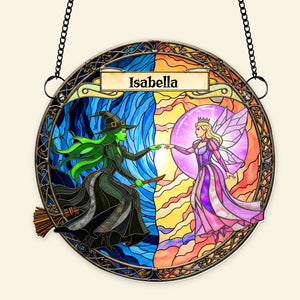 Light x Shadow Witch Suncatcher - Personalized Gifts For Witch Lovers 05HYLU080825-Homacus