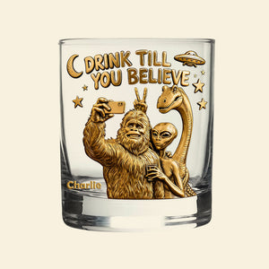Fun Forest Giant & Friends Selfie Glass - Personalized Gifts For Drinking Lovers & Cryptid Creatures Enthusiasts 02QHLU011225-Homacus