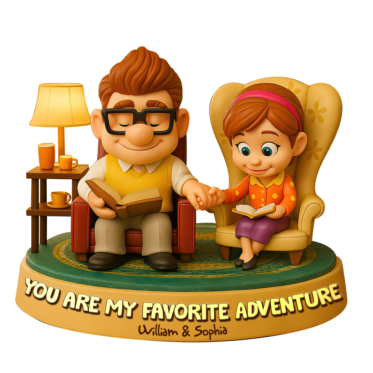 Couple Forever Acrylic Plaque Personalized Gifts For Couple 01HULU300525-Homacus