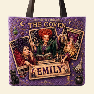 Haunted Sisters Halloween Tote Bag - Personalized Gift For Witch Lovers 03HATA060826-Homacus