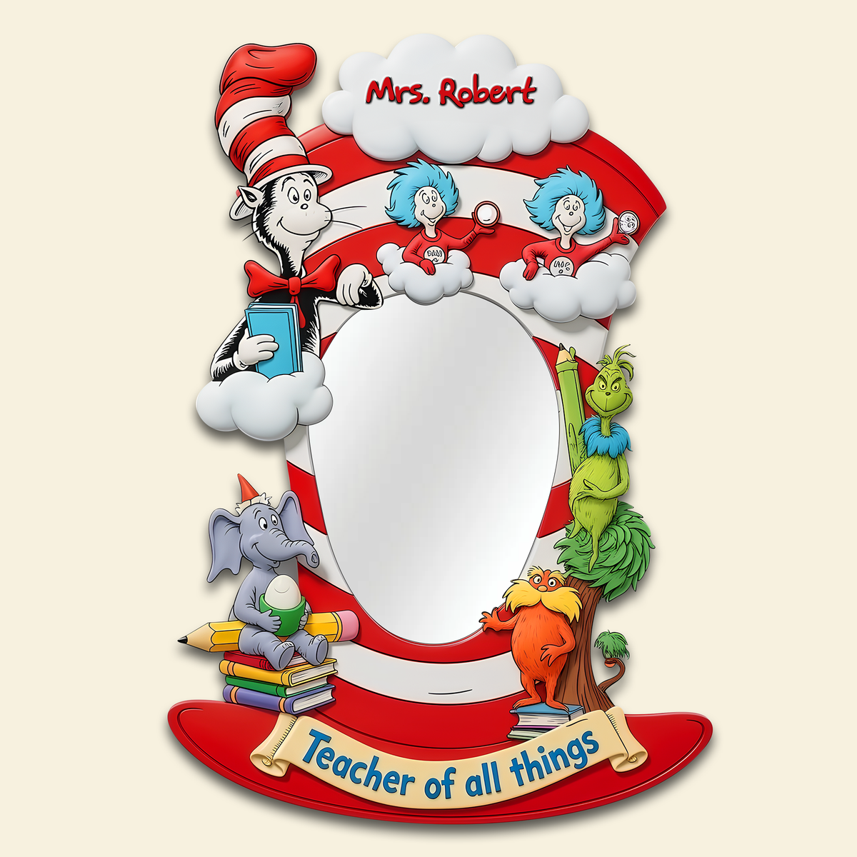 Whimsical Classroom Characters Mirror - Personalized Gifts For Teachers 06TGLU250725-Homacus