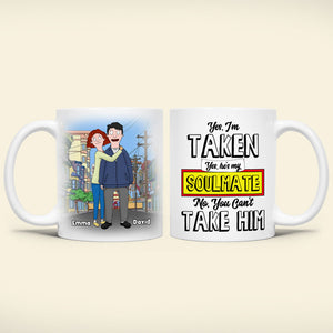 Personalized Gift For Couple White Coffee Mug My Soulmate 03OHLU110125HG-Homacus