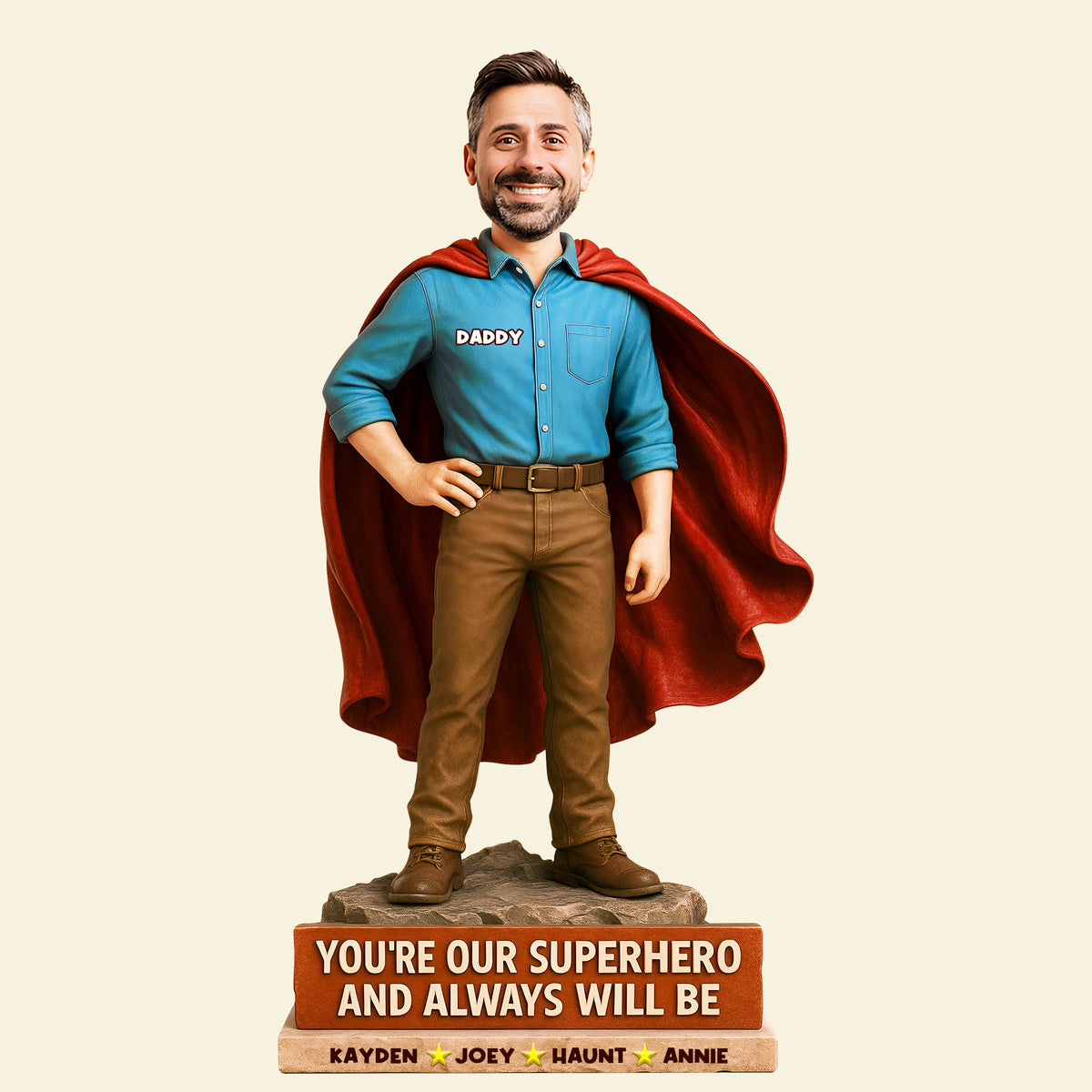 Hero Dad Acrylic Plaque - Personalized Custom Photo Gift For Dad 01NALU170525-Homacus