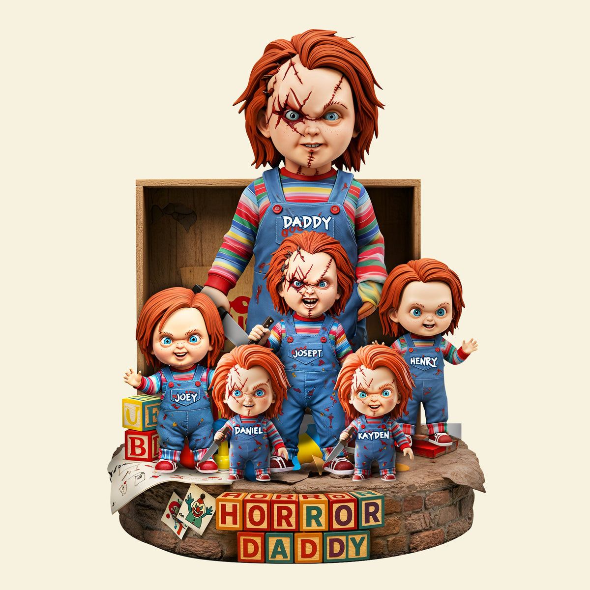 Horror Dad Plaque - Personalized Gifts For Dad 01qhlu060525-Homacus