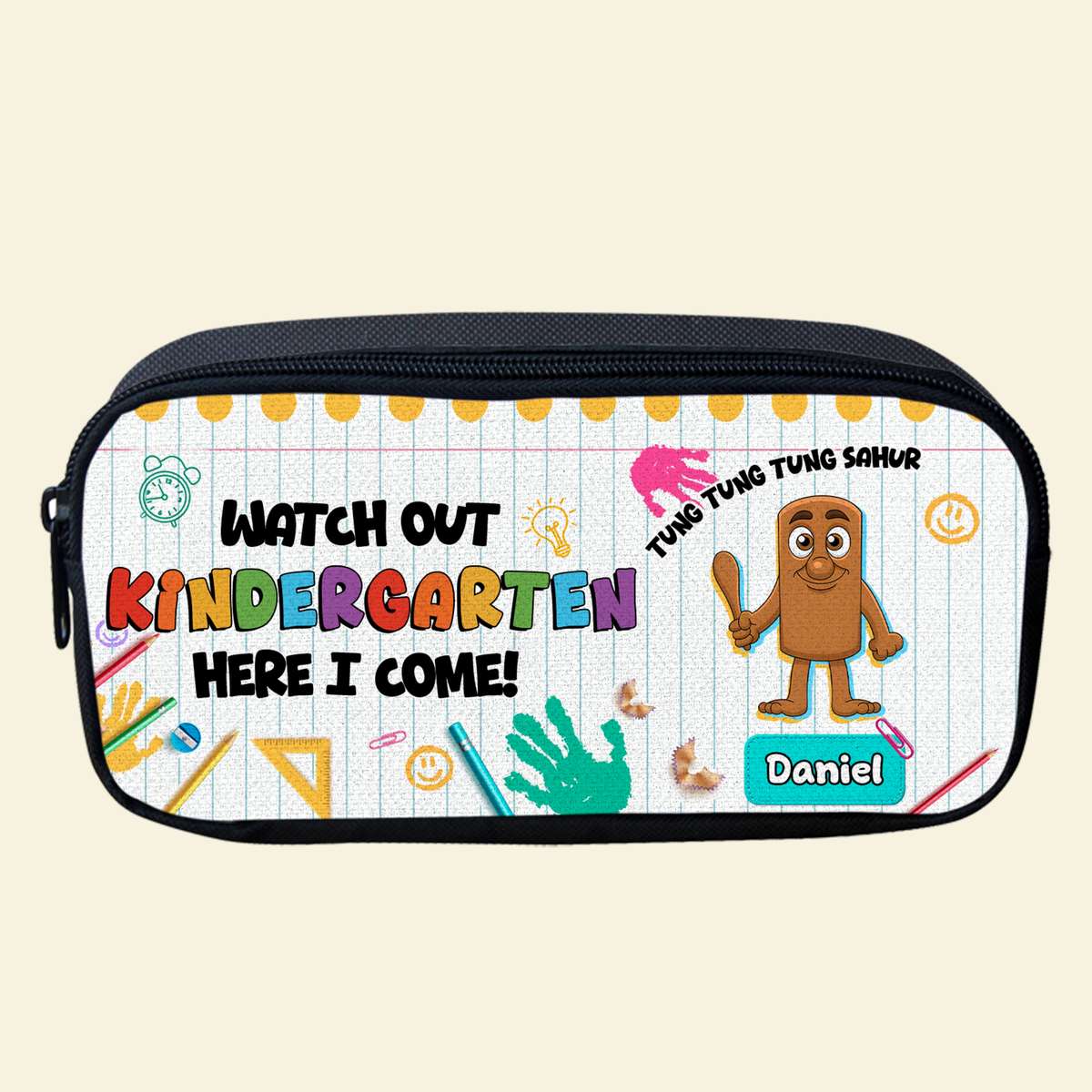 Funny Character Pencil Case - Personalized Gifts For Kids 01hulu010825-Homacus