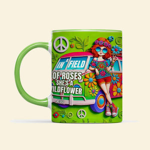 Personalized Gifts For Her Accent Mug, Hippie Style 02TGLU161224-Homacus