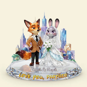 Love You Partner Acrylic Light Box - Personalized Gifts For Couple 02pglu021225-Homacus