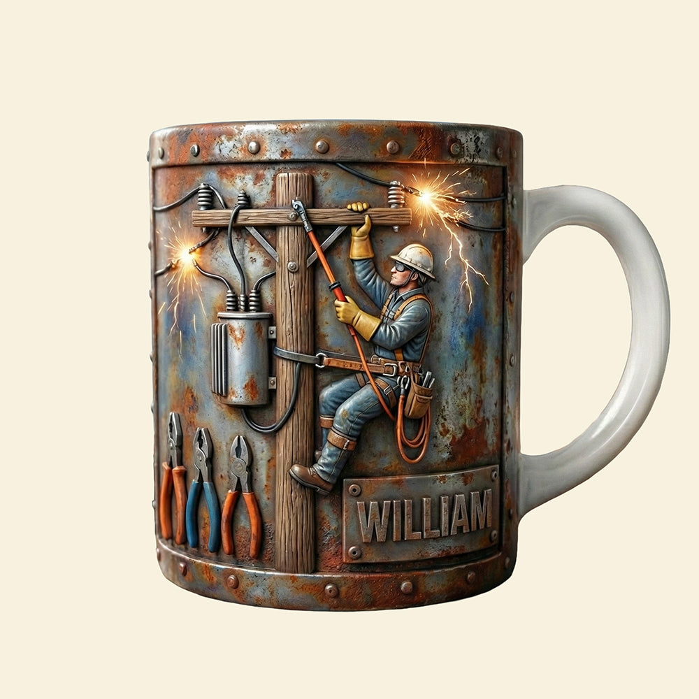 Lineman Coffee Mug - Personalized Gifts For Lineman Lovers 03tgta151225-Homacus