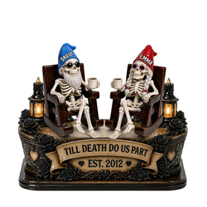 Couple Gnome Skeleton Acrylic Plaque - Personalized Gifts For Couple 05ohlu180826-Homacus