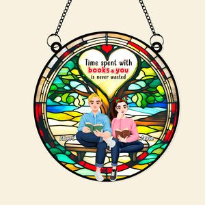 Personalized Gifts For Couple Suncatcher Ornament 01TGLU021024PA-Homacus