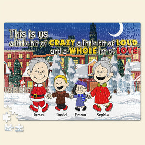 Personalized Gifts For Family Jigsaw Puzzle Family Members Hold Hands Snow Christmas 04xqdc250724da-Homacus