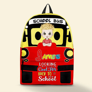 Personalized Gifts For Kid Backpack Cartoon Bus Car Shape 04xqdc090724hh-Homacus