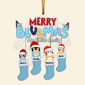 Personalized Gifts For Family Christmas Socks Ornament 02OHLU270924-Homacus