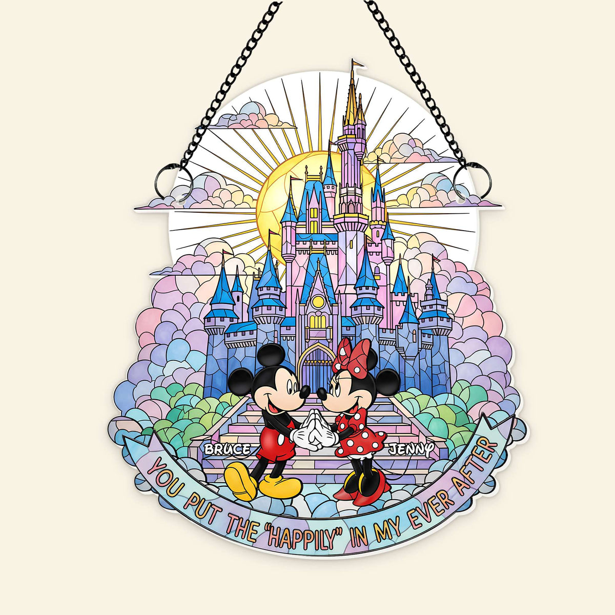 Sweet Couple Acrylic Suncatcher - Personalized Gifts For Couples 05OHLU050625-Homacus