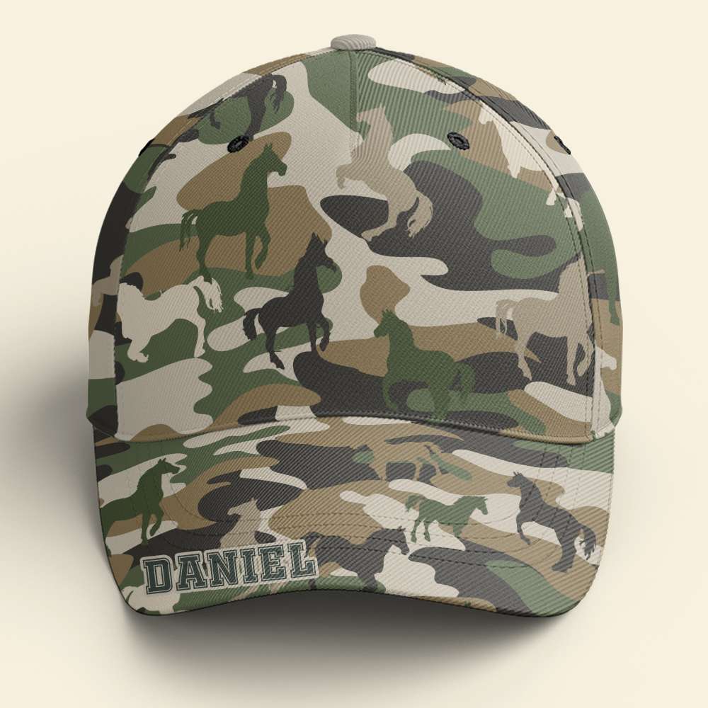 Personalized Gifts For Horse Lovers Classic Camo Cap 03TGLU180325-Homacus