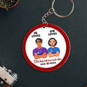 Personalized Gifts For Baseball-loving Couple Keychain 01hupu230125hg-Homacus