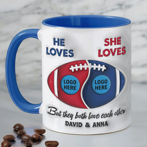 Personalized Gifts For American Football-loving Couple Coffee Mug 03hupu230125hg-Homacus