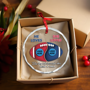 Football Couple - Gridiron football - Custom Team Logo Gifts For American Football Lover-Homacus