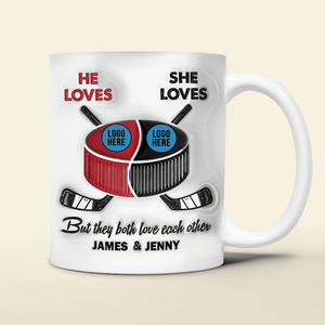 Personalized Gifts For Ice Hockey-loving Couple Coffee Mug 06hupu240125-Homacus