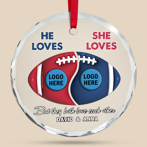 Football Couple - Gridiron football - Custom Team Logo Gifts For American Football Lover-Homacus