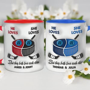 Personalized Gifts For Ice Hockey-loving Couple Coffee Mug 05hupu240125-Homacus