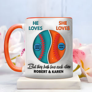 Personalized Gifts For Baseball-loving Couple Coffee Mug 06hupu230125-Homacus