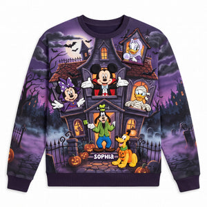 Spooky Childhood Haunted House Shirt - Personalized Gifts For Halloween Shirt 05TYQN300726